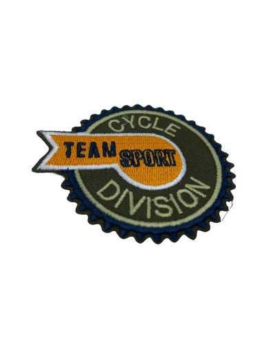 Application Patch Sport Cycle Team Sport Division Embroidered Thermo Self Adhesive 7x6 Cm