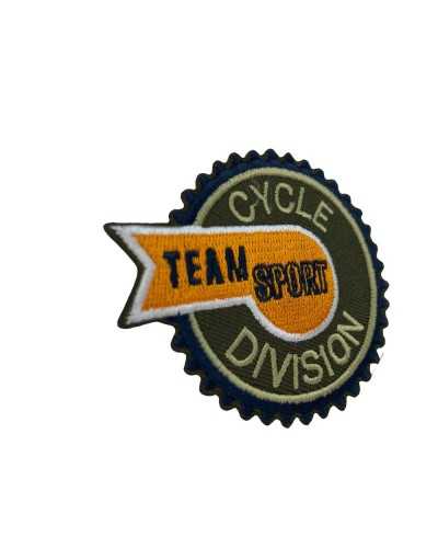 Aplicación Parche Sport Cycle Team Sport Division Bordado Termo Autoadhesivo 7x6 Cm