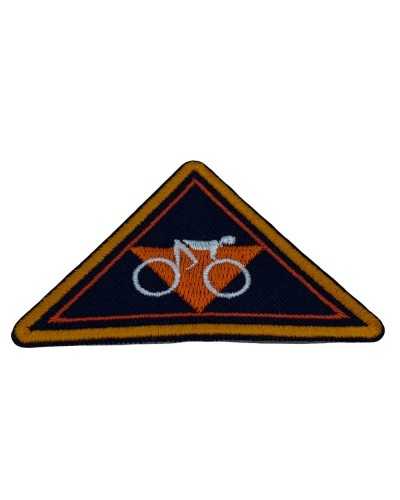Parche Termoadhesivo Aplicación Bicicleta Marbet Triángulo Bordado 70x45 mm