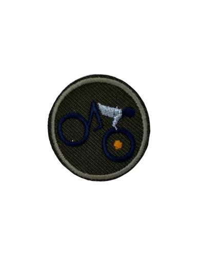 Application Bicycle Iron-on Adhesive Patch Marbet Embroidered Round 3x3 Cm