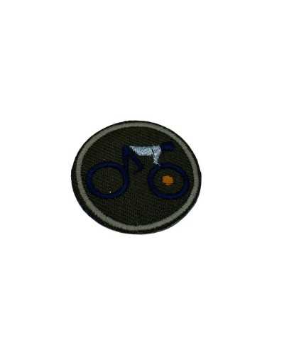 Application Ecusson Thermocollant Vélo Marbet Brodé Rond 3x3 Cm