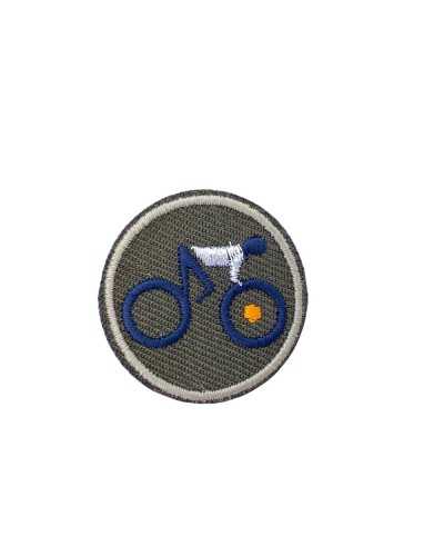 Application Bicycle Iron-on Adhesive Patch Marbet Embroidered Round 3x3 Cm