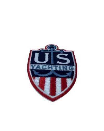 Application Blue Shield Embroidery US Yachting Anchor Flag 5x7 Cm