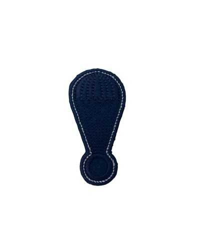 Parche Termoadhesivo Bordado Lurex Plata Paracaídas 6x3 Cm