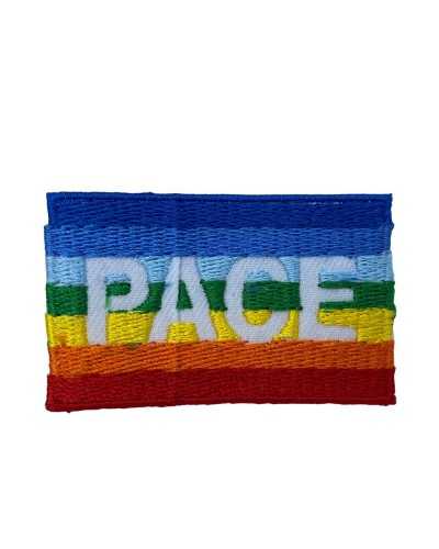 Aufnäher mit Friedensflagge zum Aufbügeln, 6 x 4 cm