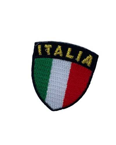 Application Thermocollante Lurex Italie Patch Marbet Petit Bouclier 30x35 Mm
