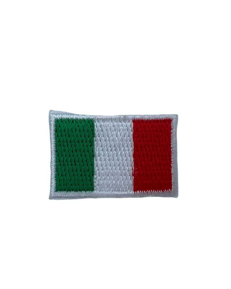 Thermo-Adhesive Application Embroidered Patch Marbet Small Italy Flag 30x18 Mm
