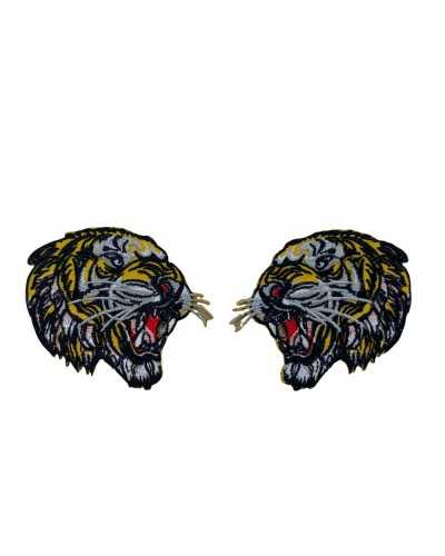 Parche Termoadhesivo Bordado Cabeza De Tigre 6x5 Cm