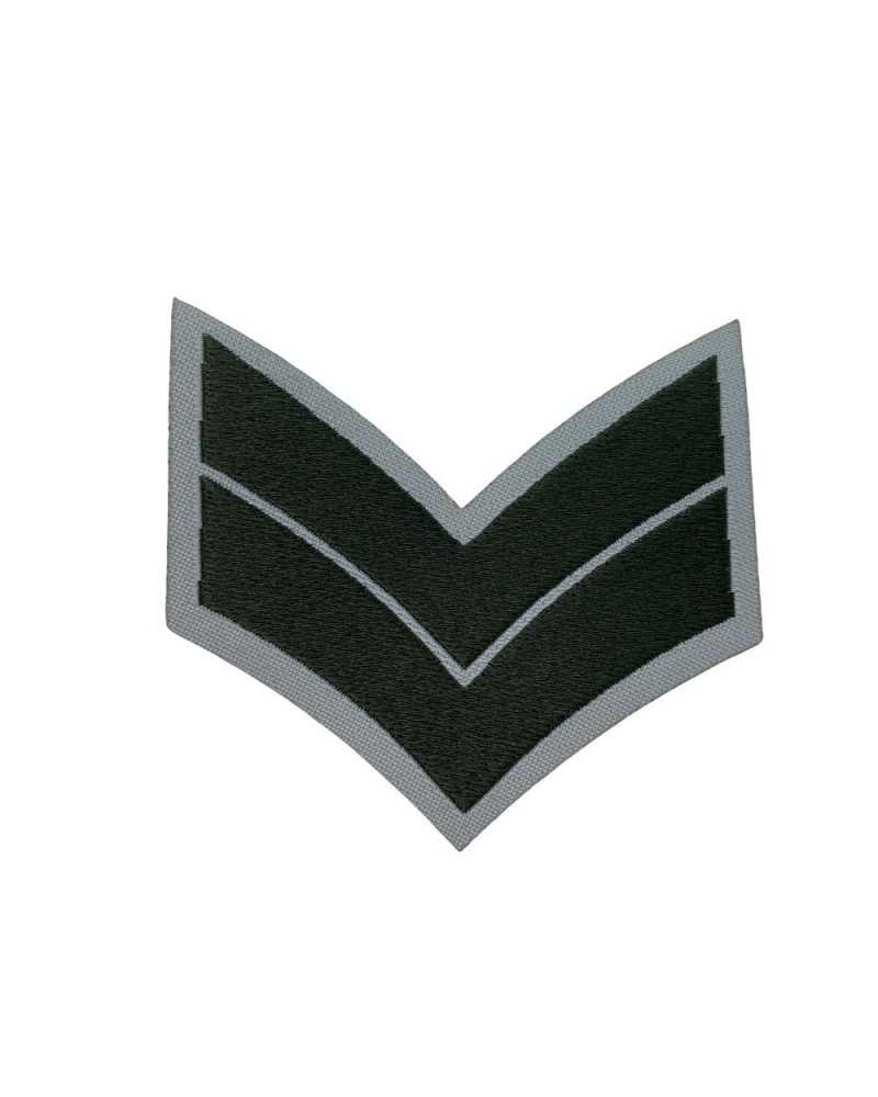 Application Ecusson Thermocollant Broderie Grade Militaire Haut 5 Cm