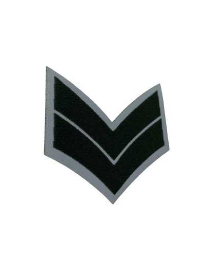 Application Ecusson Thermocollant Broderie Grade Militaire Haut 5 Cm