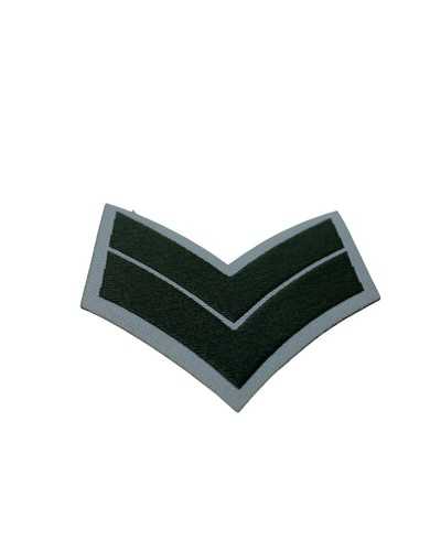 Application Ecusson Thermocollant Broderie Grade Militaire Haut 5 Cm