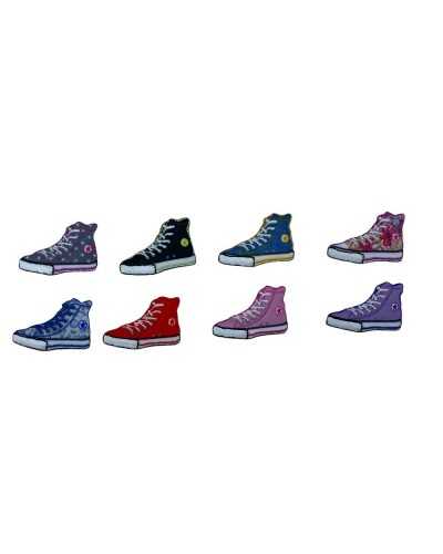 Application Broderie Thermocollant Converse Chaussures Petit 35x20 Mm