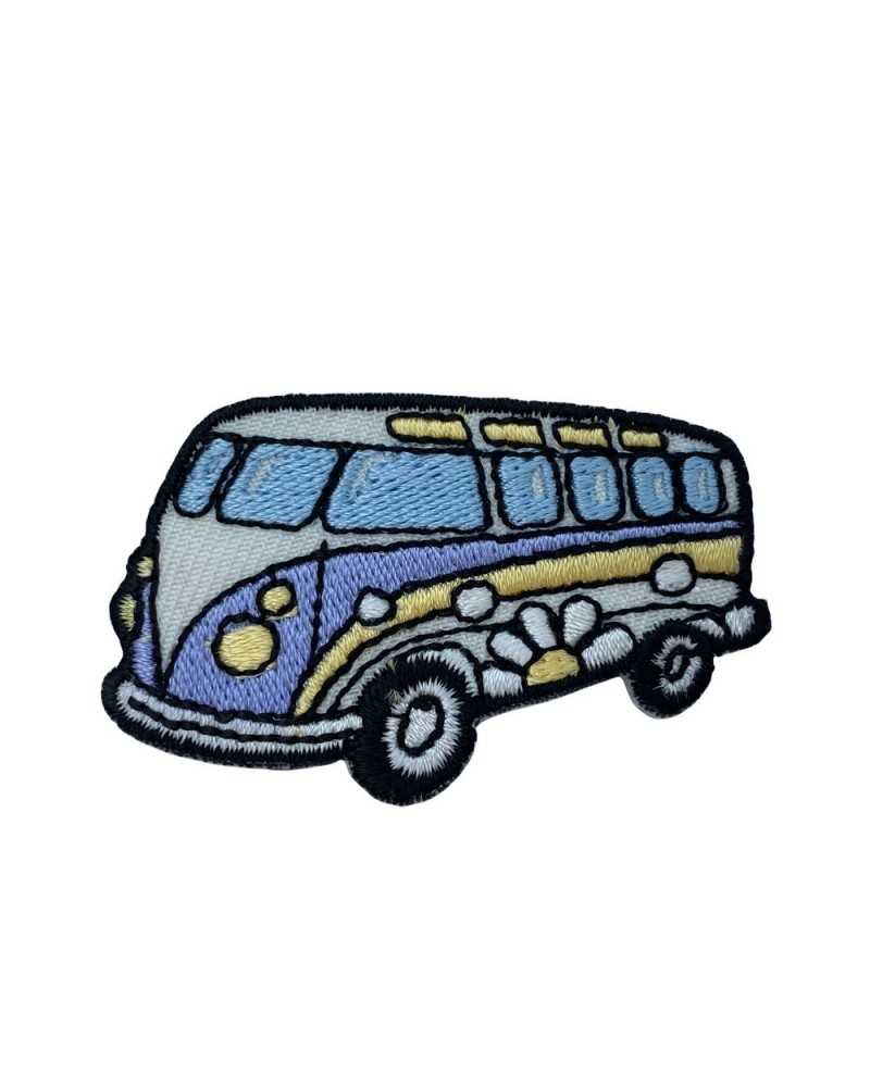 Application Patch Iron-on Patch Fabric Embroidery Peace Van 50x35 Mm