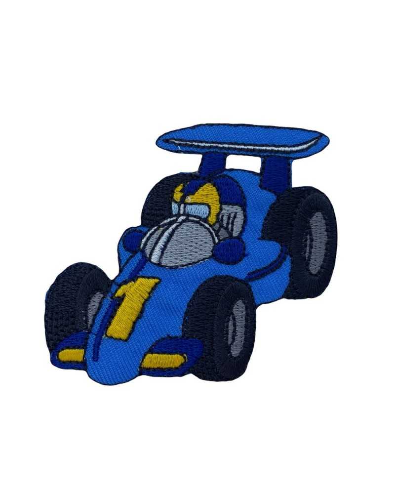 Anwendung: Sportmaschinen-Stickerei, Formel 1-Aufnäher, 65 x 75 mm 