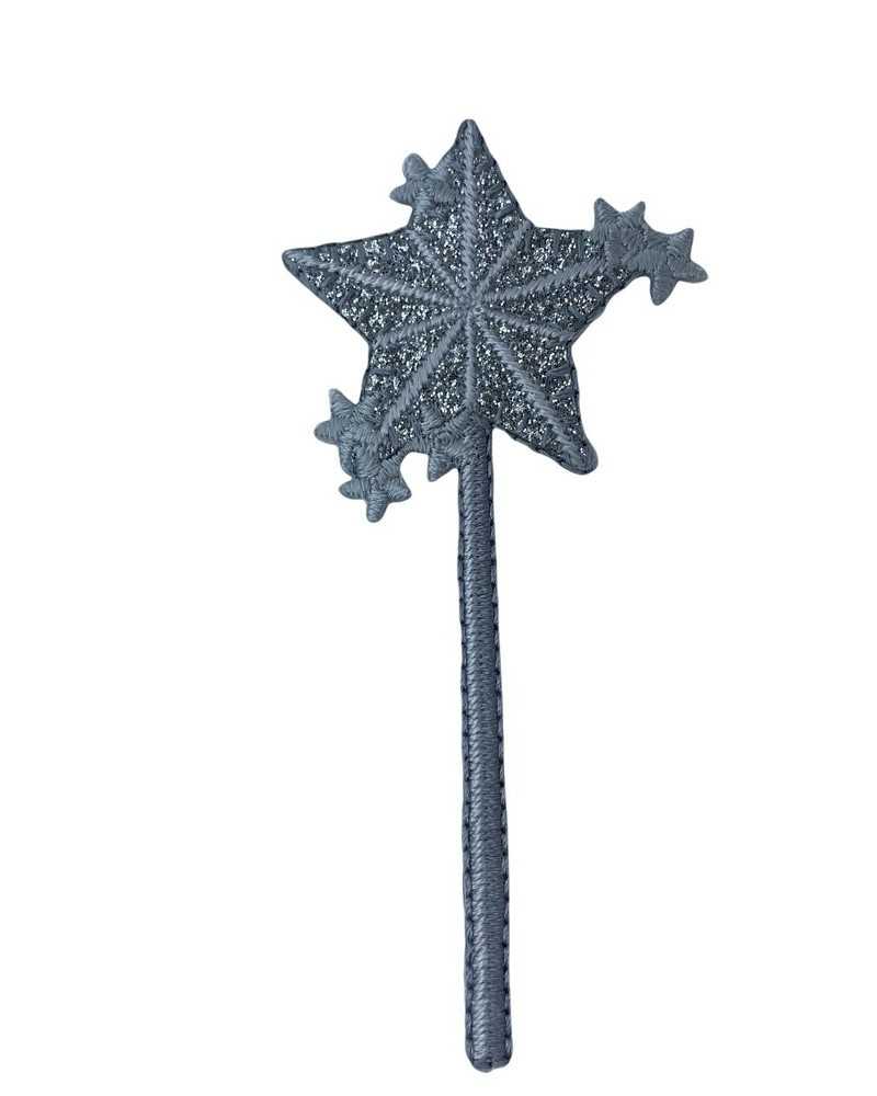 Application Iron-on Patch Baby Embroidery Magic Wand Star 85x40 Mm