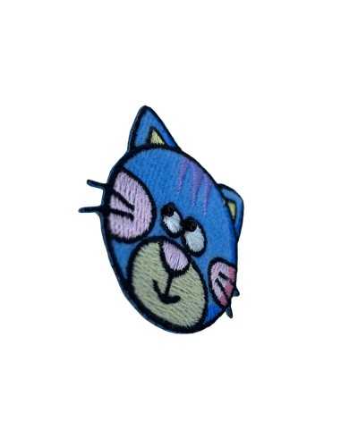 Iron-on Application Heavenly Baby Cat Head Patch 4x4 Cm