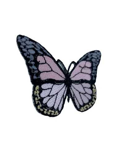Iron-on Application Pink Butterfly Embroidery Patch 7x5 Cm
