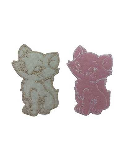Katzen-Stickerei-Patch zum Aufbügeln, 55 x 35 mm