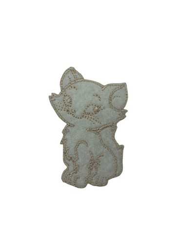 Katzen-Stickerei-Patch zum Aufbügeln, 55 x 35 mm