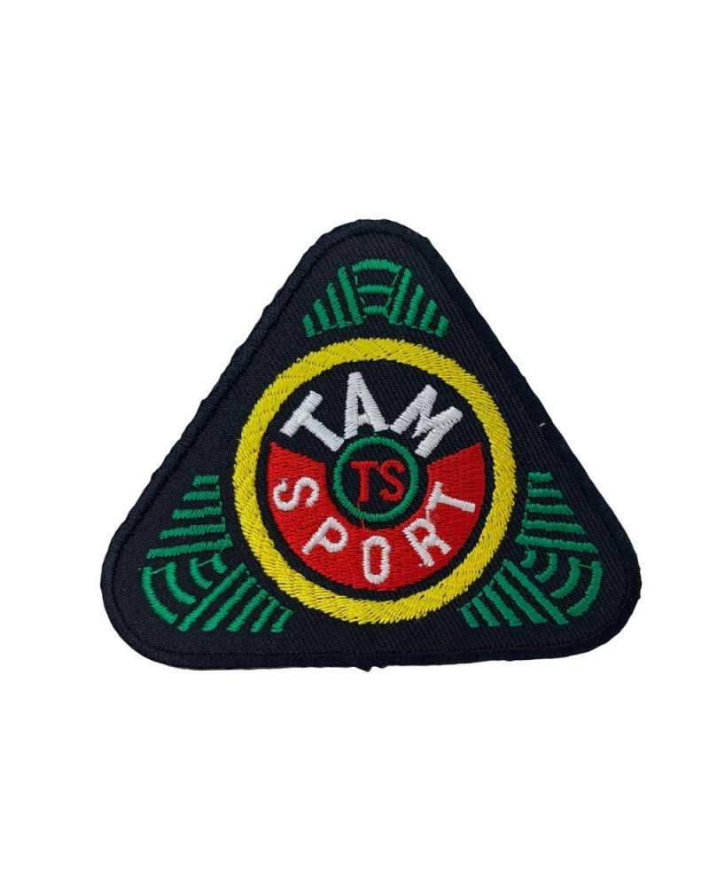 Thermoadhesive Application Black Triangle Patch Embroidery Tam Sport TS 9x7 Cm