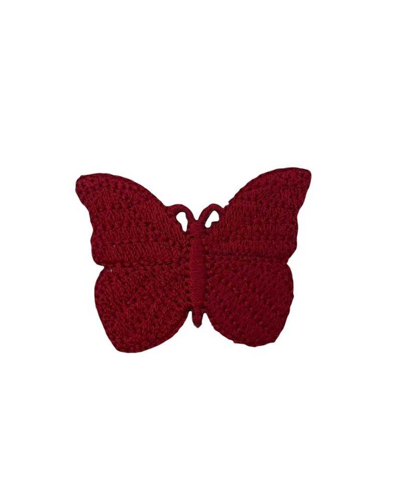 Ecusson Broderie Thermocollant Papillon 45x35 Mm
