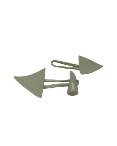 Toggle Leatherette High Horn 3 Cm Colored Resin 13 Cm