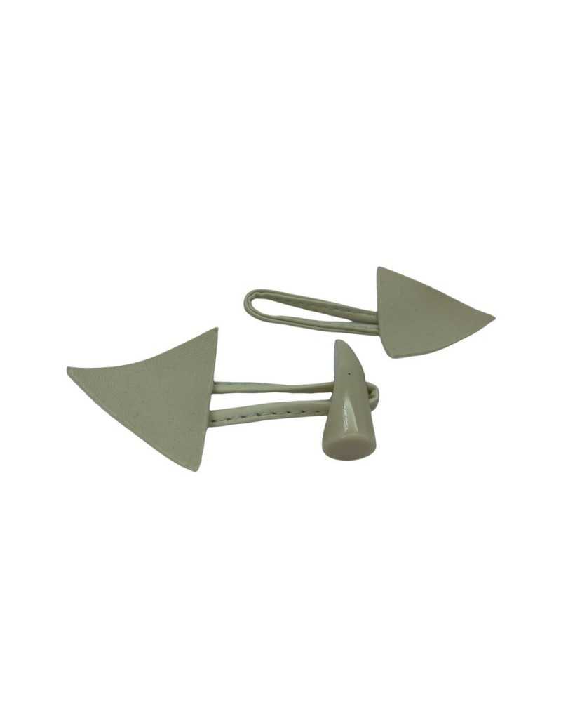 Toggle Leatherette High Horn 3 Cm Colored Resin 13 Cm
