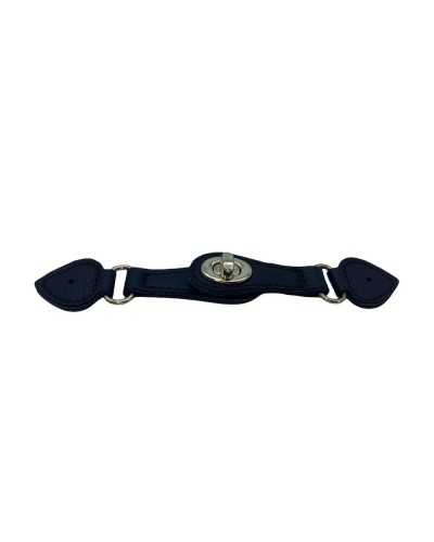 Alamaro Finta Pelle Marrone Metallo Oro Chiusura 16,5x25 Mm