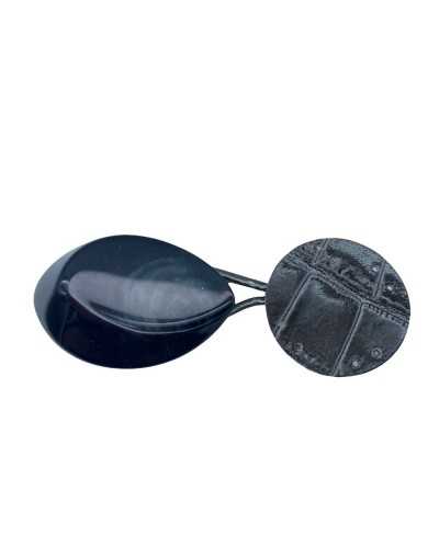 Alamaro Bottone Finta Pelle Pitone Cordoncino Similpelle 11x35 Mm