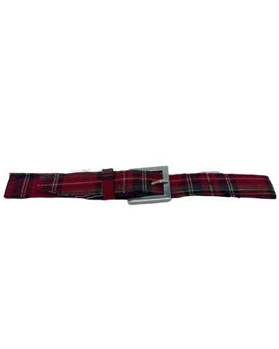 Toggle Metal Hebilla Tela Kilt Roja 18x2 Cm