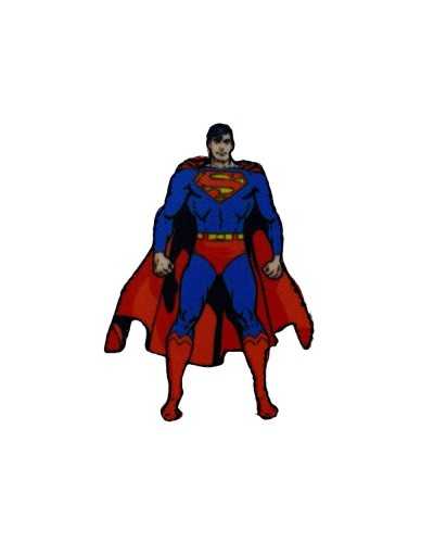 Iron-on application Embroidered Patch Marbet Superman Whole 80x55 mm