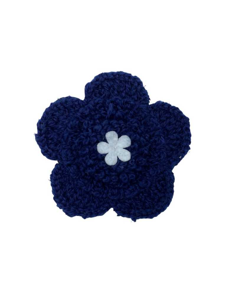 Application Thermocollante Fleur Crochet Patch 45 Mm