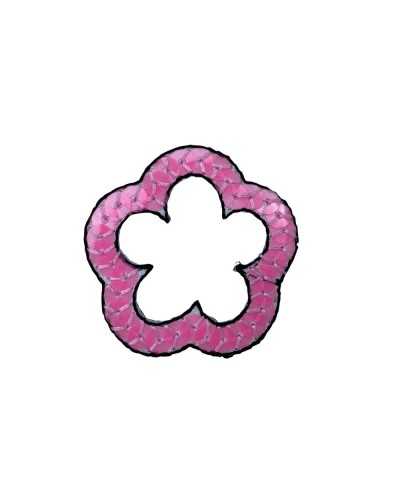 Application Iron-on Patch Flower Sequins 4 Cm