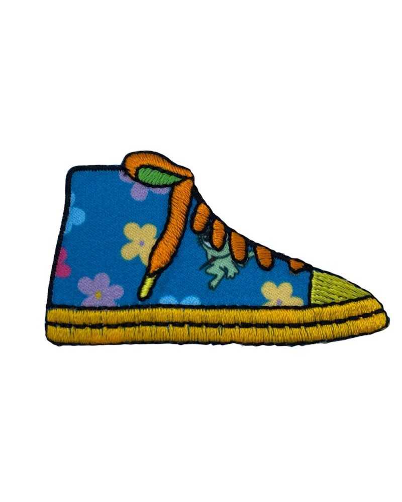 Ecusson Application Thermocollant Brodé Converse Star 5x3 Cm