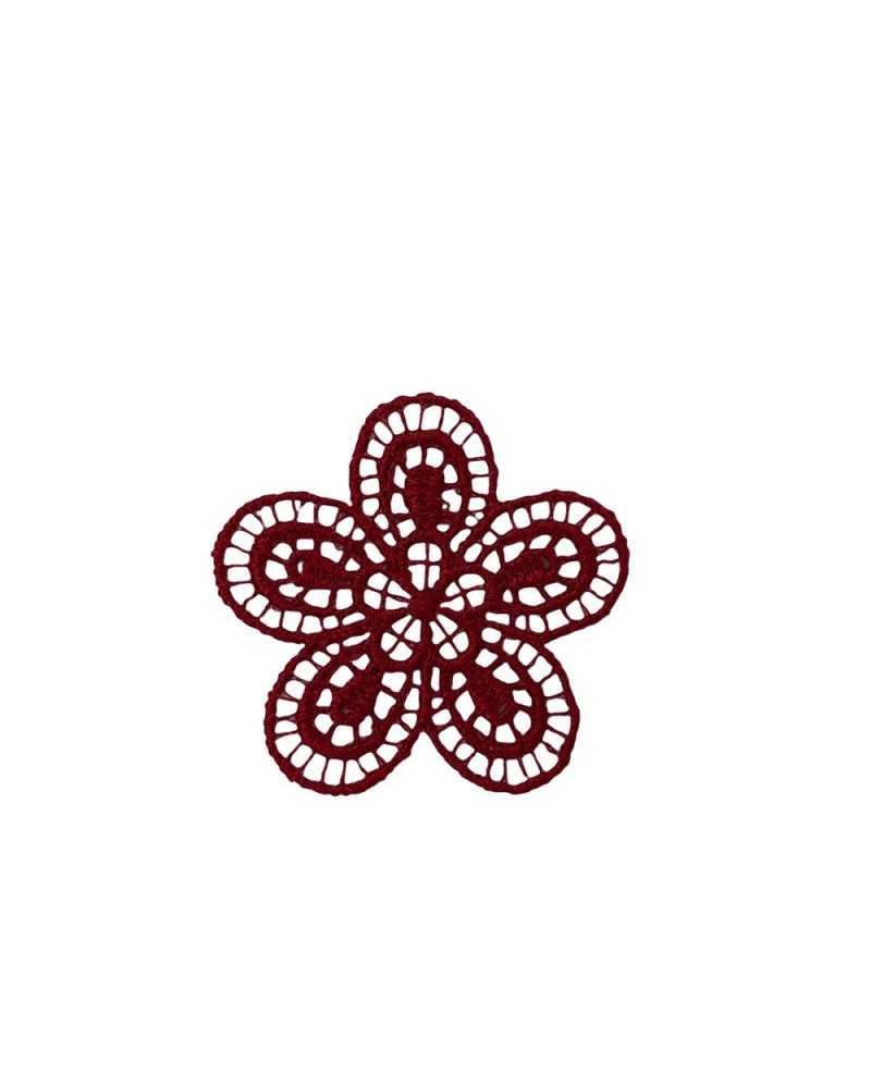 Application Flower Patch Embroidery Macramé Fusible 35 Mm