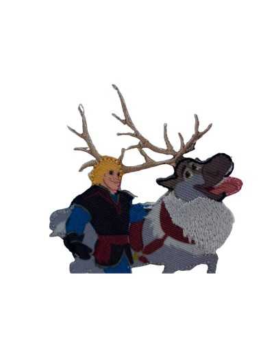 La Reine des neiges 2 Kristoff Sven Application d'adhésif thermocollant 9x6 cm