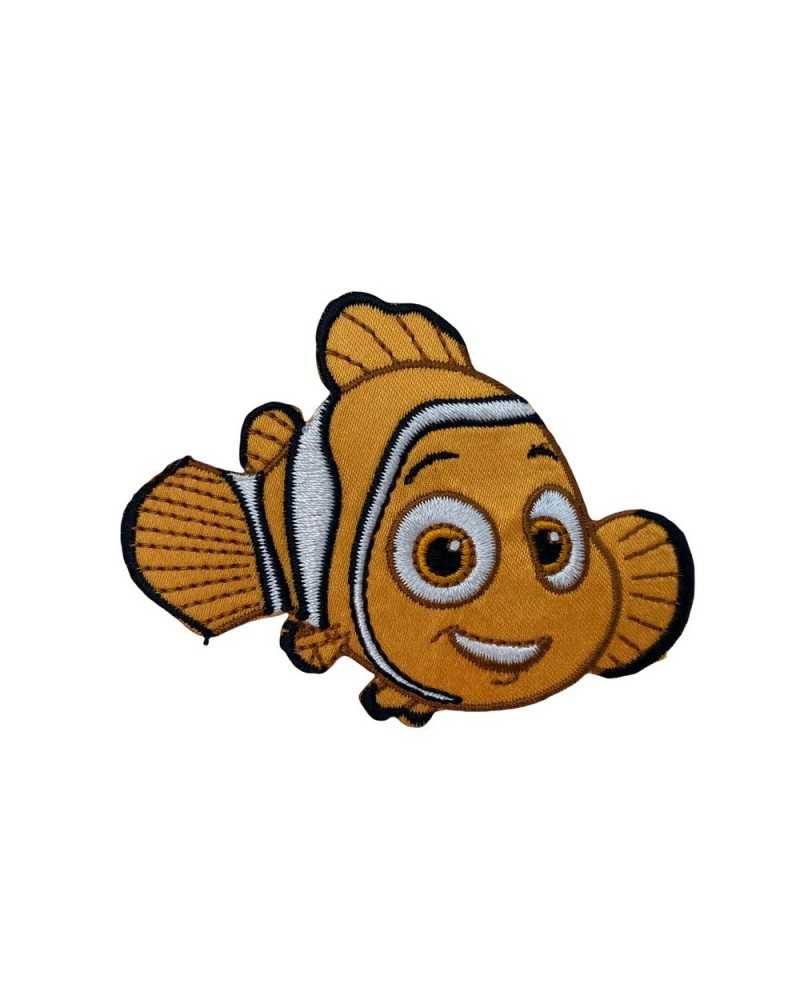 Parche termoadhesivo Personaje de dibujos animados Nemo Tela bordada