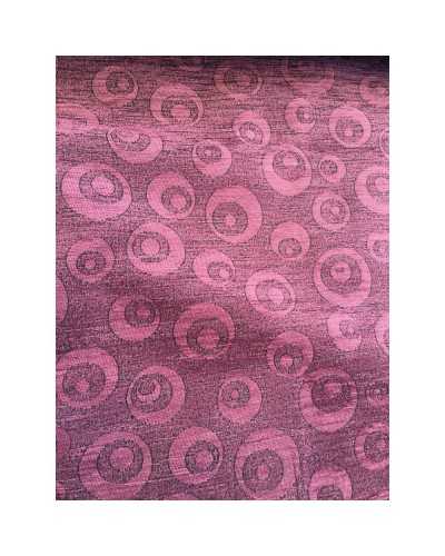 Chenille fabric for upholstery with circle border design 140 cm high