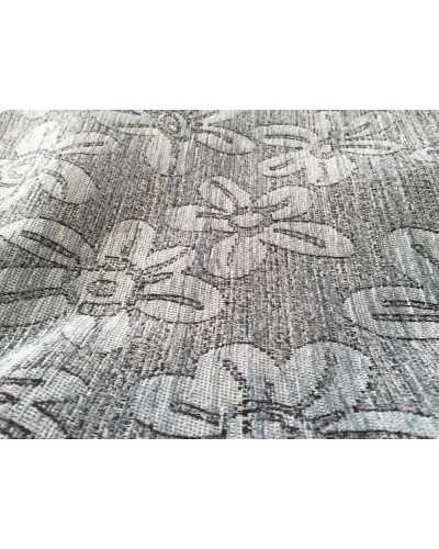 Chenille fabric for upholstery with avion flowers design 140 cm high