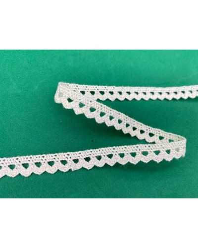 Garnituren Spitze Small Tack Baumwolle Häkeltyp 1 cm hoch