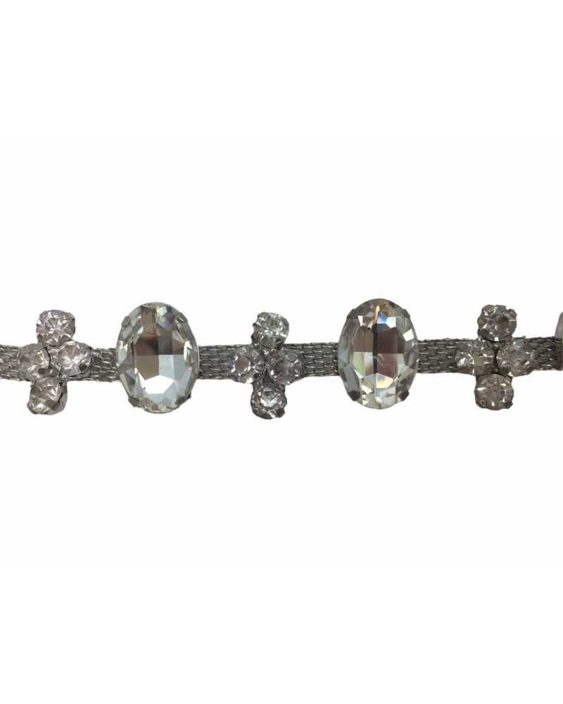 20 Cm Trimmings High Fashion Jewel Strass Stones 2 Cm High