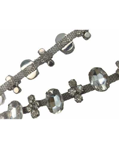 20 Cm Trimmings High Fashion Jewel Strass Stones 2 Cm High