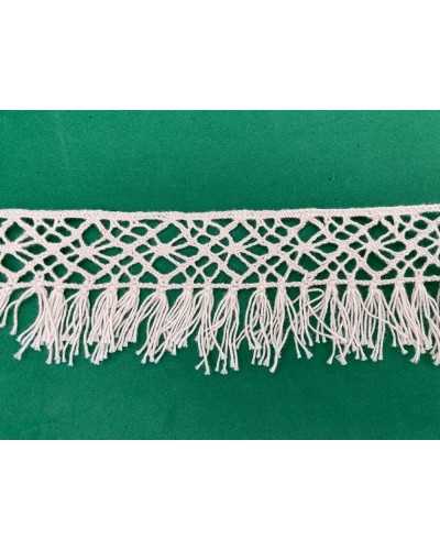 Trimmings Cotton Lace Small Fringe Border Type Crochet 4 Cm High