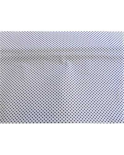 50 cm Baumwollstoff mit kleinen Punkten und weißem Hintergrund, 1,50 Meter hoch
