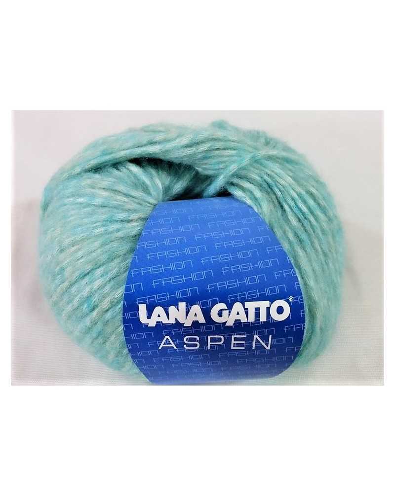 Aspen cat wool 50 grams green nuanced balls