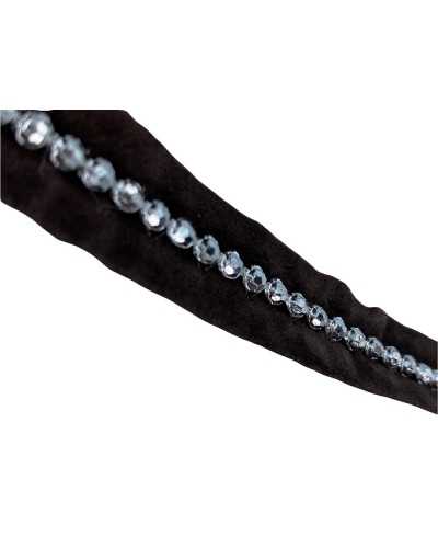 Besatz Borte Dainetto braun Strass Silber Lurex hoch 15 mm