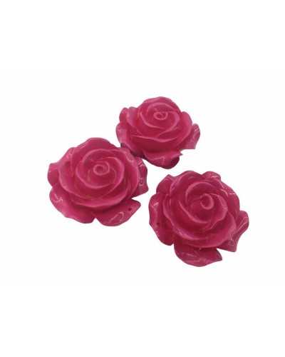 Plastic rose applications to sew, 3 cm large model