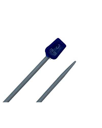Aiguilles à tricoter cm 40 aluminium n 3 aiguilles à tricoter