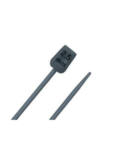 Ferri per lavori a maglia cm 40 alluminio n 2,5 knitting needles