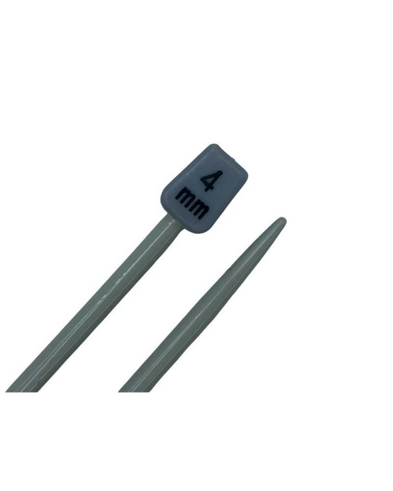 Agujas para tejer cm 40 aluminio n 4 agujas de tejer